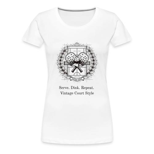 Vintage Pickleball T-Shirt, Mug, & Poster - Women's Premium T-Shirt