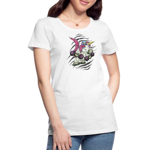 train like a unicorn - Women's Premium T-Shirt