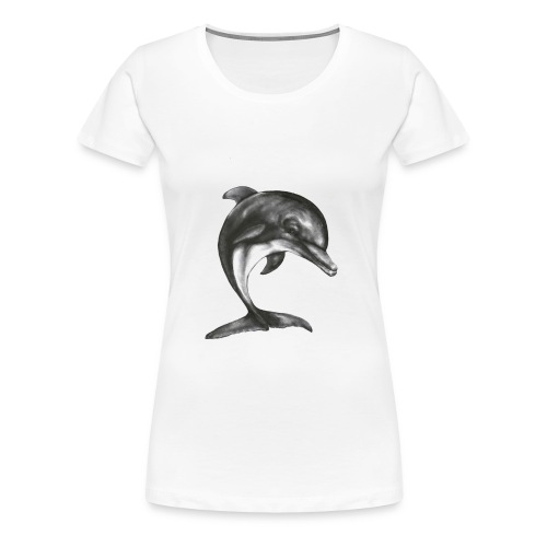 dolphin transparent background - Women's Premium T-Shirt