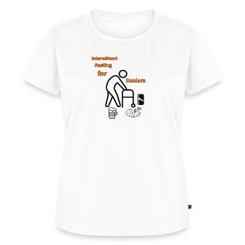 Intermittent Fasting for Seniors - Women's Premium T-Shirt - white - Front - AI Model Female 180 light (180cm)