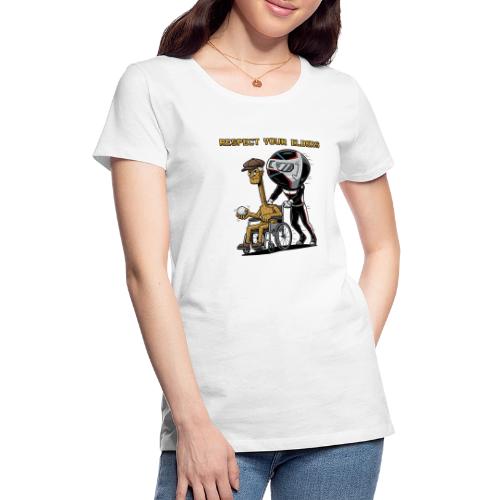 Respect Your Elders Design Golf Humor T-Shirt - Women's Premium T-Shirt