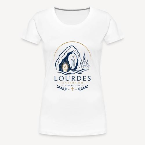 Pope Leo Lourdes 2026 - Women's Premium T-Shirt