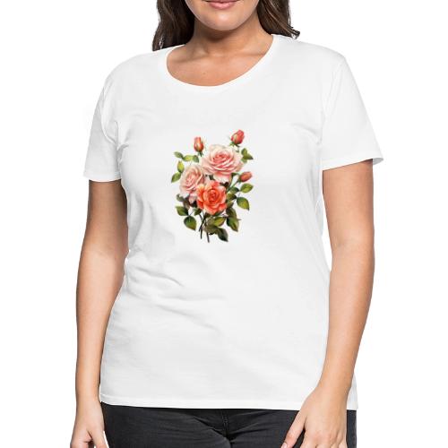 Pink Roses - Women's Premium T-Shirt