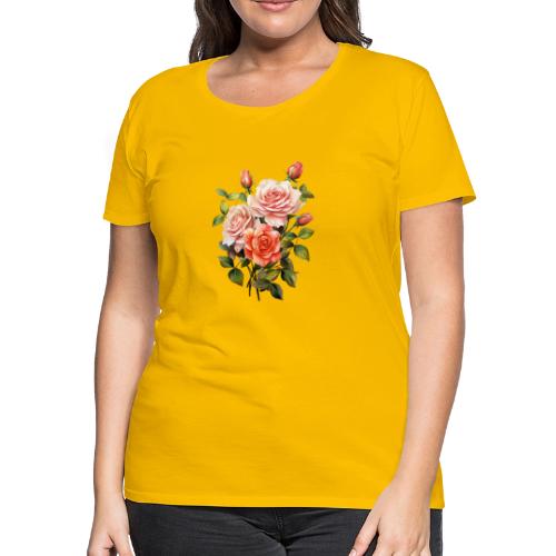 Pink Roses - Women's Premium T-Shirt