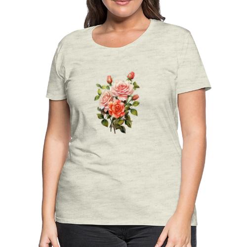 Pink Roses - Women's Premium T-Shirt