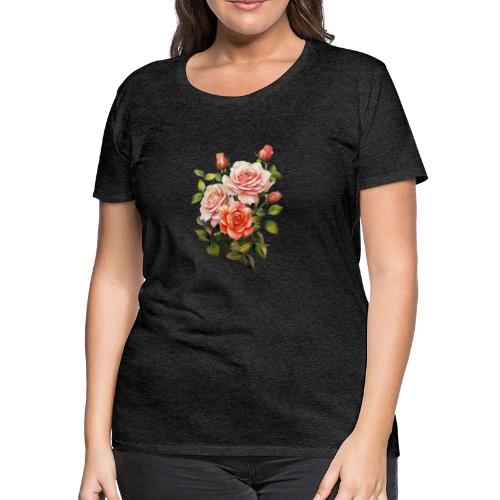 Pink Roses - Women's Premium T-Shirt