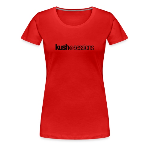 KushSessions (black logo) - Women's Premium T-Shirt