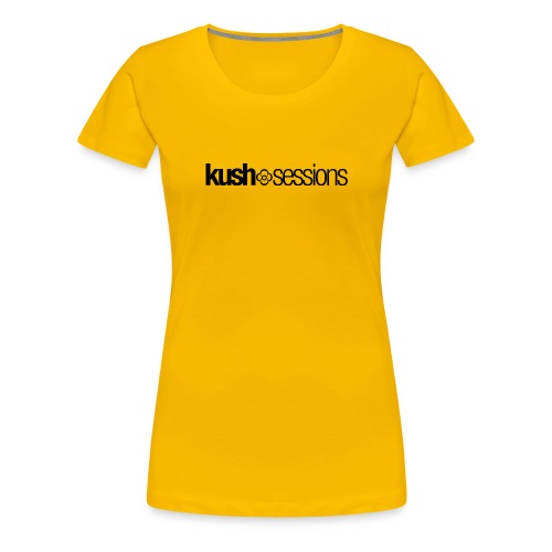 KushSessions (black logo) - Women's Premium T-Shirt