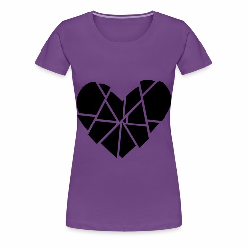 Heart Broken Shards Anti Valentine's Day - Women's Premium T-Shirt