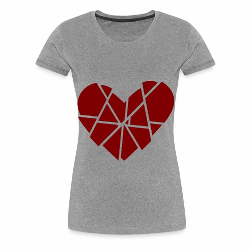 Heart Broken Shards Anti Valentine's Day - Women's Premium T-Shirt