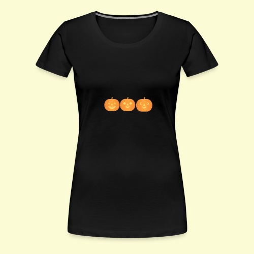 3 carved pumpkins - Women's Premium T-Shirt