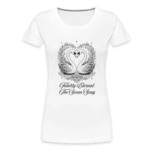 Poetic Swan T-Shirt - Women's Premium T-Shirt