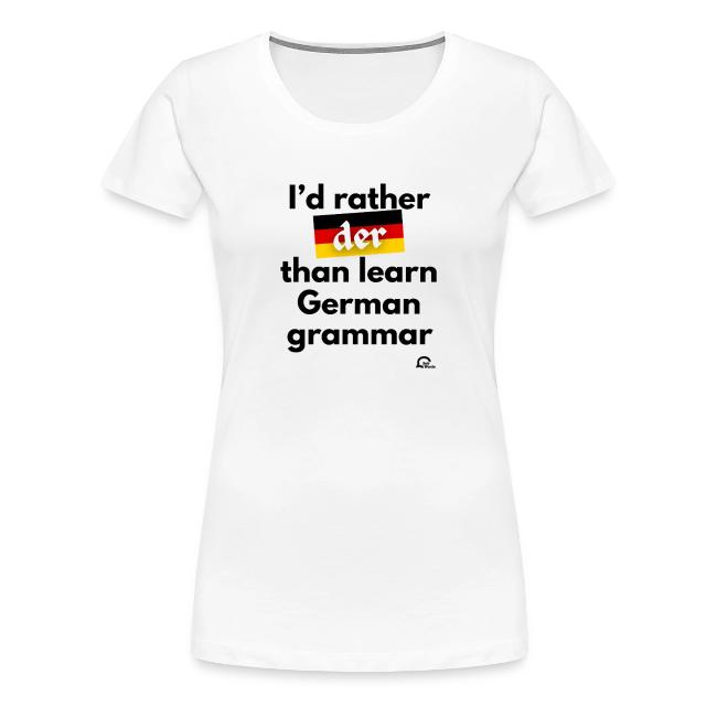I'd rather "der"