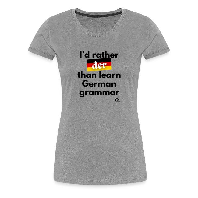 I'd rather "der"