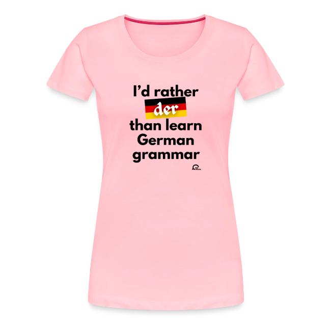 I'd rather "der"