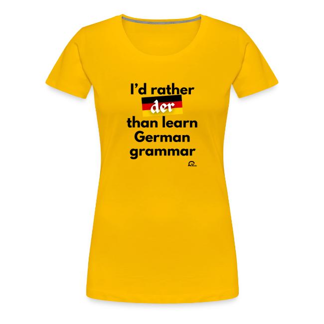 I'd rather "der"