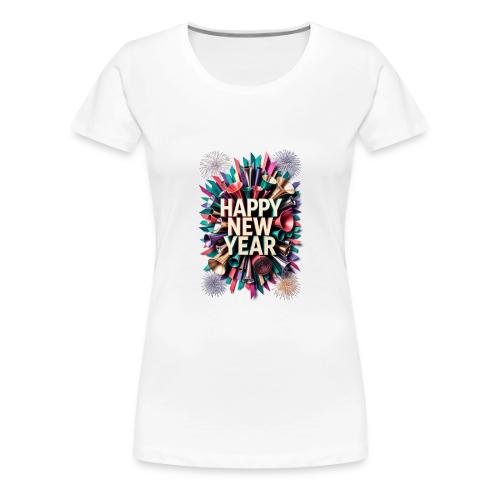 New Year's Party Horn T-Shirt - Women's Premium T-Shirt
