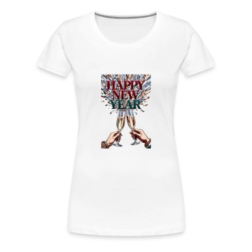 Toasting Hands T-Shirt Confetti Shower Premium - Women's Premium T-Shirt