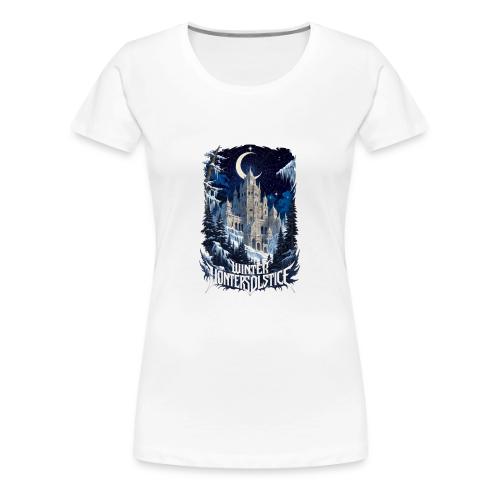 Celestial Winter Temple T-Shirt - Women's Premium T-Shirt