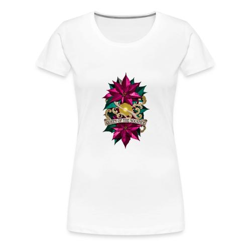 Queen of the Solstice Poinsettia T-Shirt - Women's Premium T-Shirt