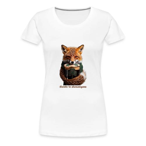 Sly Emerald Fox Toast T-Shirt - Women's Premium T-Shirt