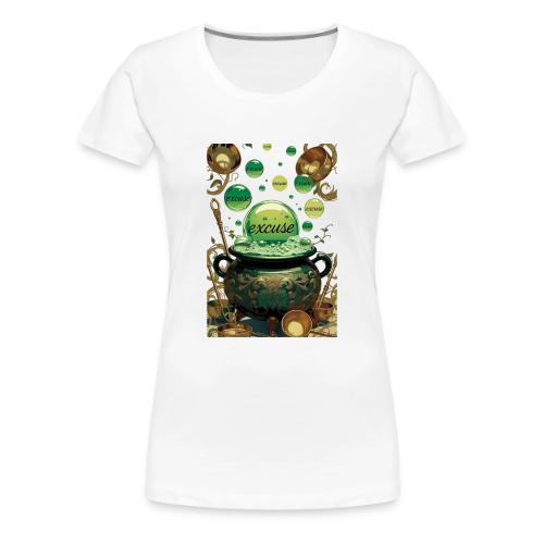 Emerald Excuses Cauldron Graphic Tee - Women's Premium T-Shirt