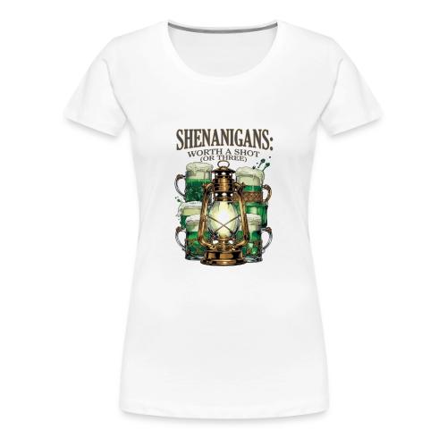 Worth a Shot Lantern Toast Graphic Tee - Women's Premium T-Shirt