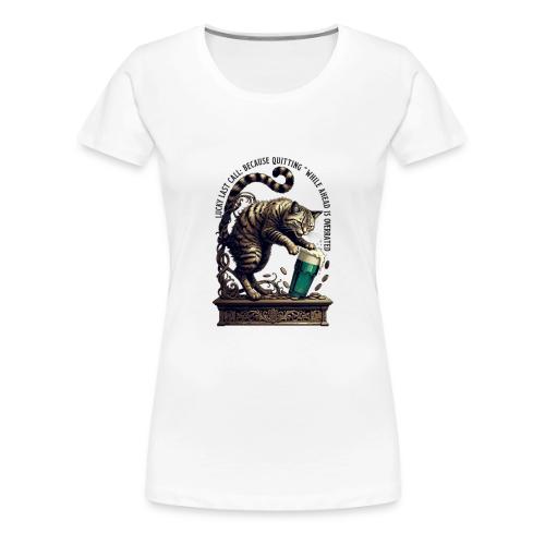 Lucky Last Call Cat Graphic Tee - Women's Premium T-Shirt
