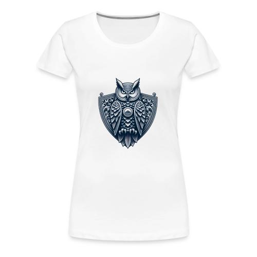 Night Watch Owl T Shirt, Sarcastic Dad Gift - Women's Premium T-Shirt