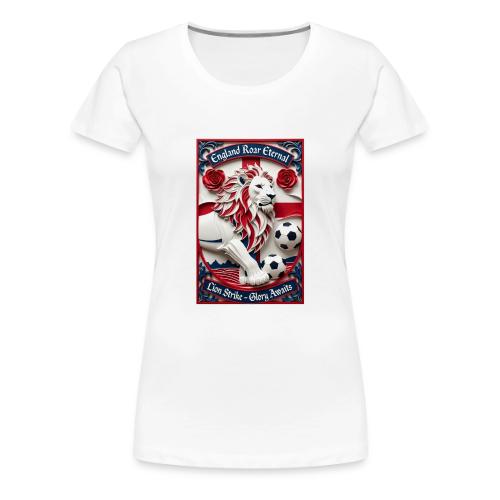England Lion Soccer T Shirt, Football Pride Gift - Women's Premium T-Shirt