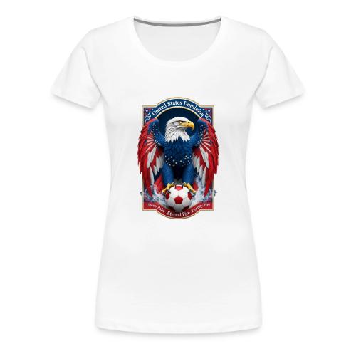 USA Eagle Emblem T Shirt, USA Soccer Pride Gift - Women's Premium T-Shirt