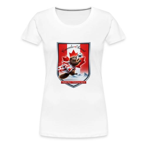 Canada Beaver Ascent T-Shirt, Canadian Pride Gift - Women's Premium T-Shirt