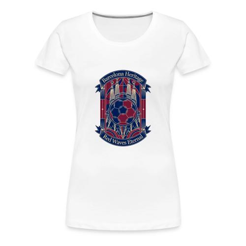 Barcelona Red Heritage T Shirt, Barsa fan Gift - Women's Premium T-Shirt