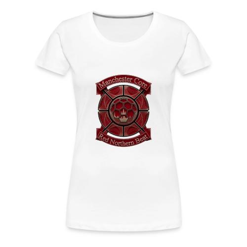 Manchester Is Red T Shirt, Soccer City Pride Gift - Women's Premium T-Shirt