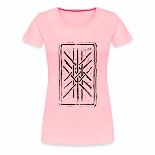 Web of Wyrd grid Skulds Web Net Bindrune symbol - Women's Premium T-Shirt