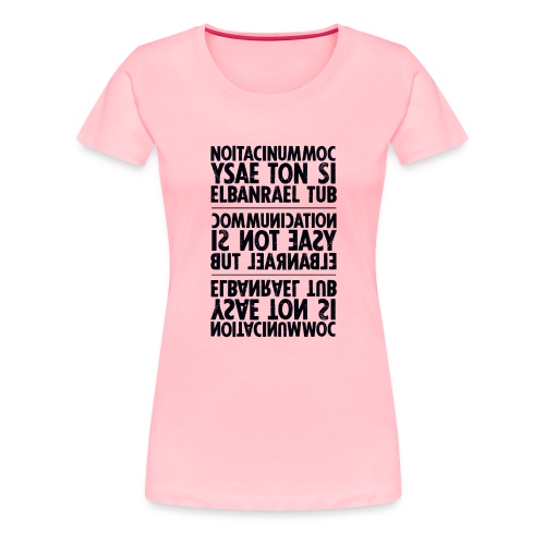 communication black sixnineline - Women's Premium T-Shirt