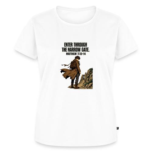 Enter Through the Narrow Gate | Matthew 7:13-14 - Women's Premium T-Shirt