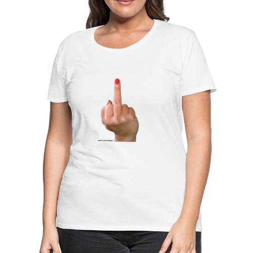 The Middle Finger - Women's Premium T-Shirt