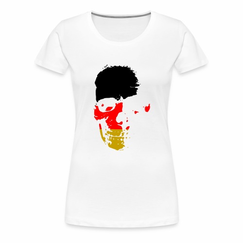 Skull German Flag Gift Ideas - Women's Premium T-Shirt