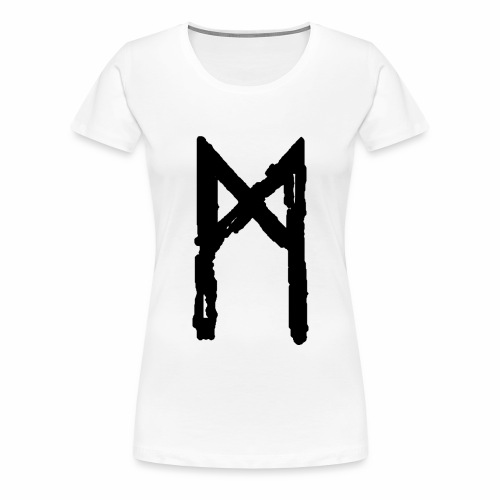 Elder Futhark Rune - Letter M - Women's Premium T-Shirt