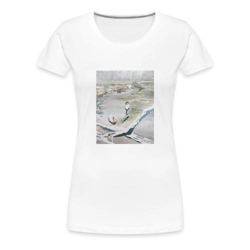 White swans - Women's Premium T-Shirt