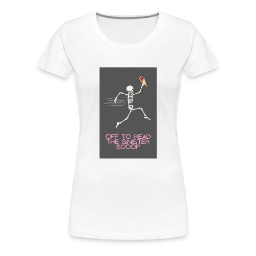 Skeleton Off to Read - Women's Premium T-Shirt