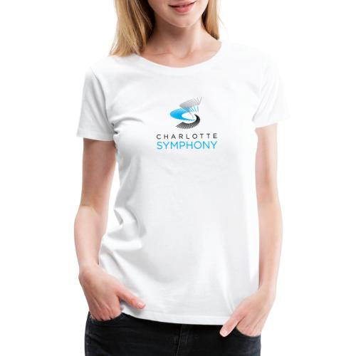 CSO Charlotte Symphony official logo (Black) - Women's Premium T-Shirt