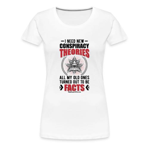 Conspiracy Theory Star for Light Colors - Women's Premium T-Shirt