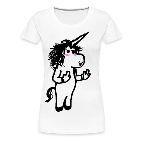 Rude Unicorn - Women's Premium T-Shirt