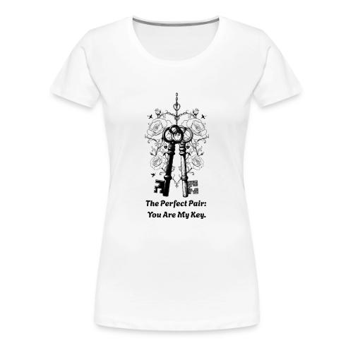 Valentine love keys - Women's Premium T-Shirt