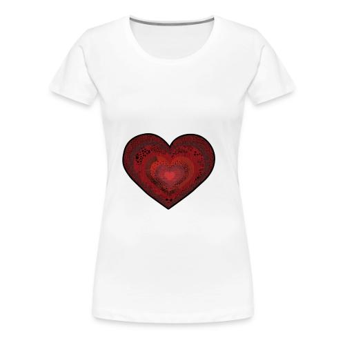 Corazón de patrón - Women's Premium T-Shirt