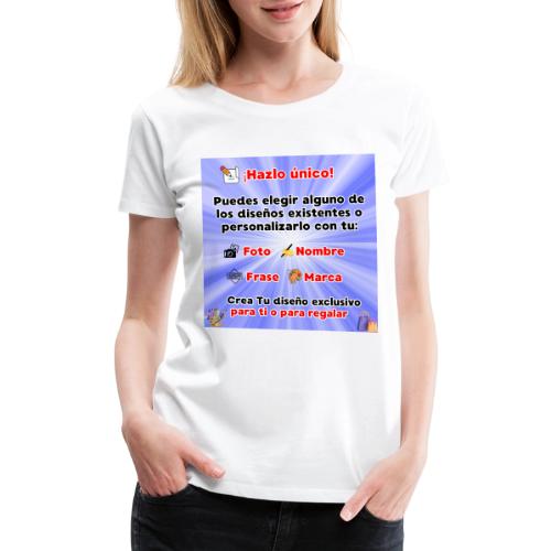 Personalized Souvenirs with Photo, Phrase, Design - Women's Premium T-Shirt