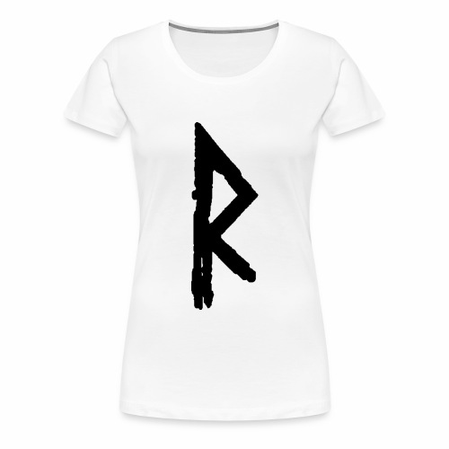 Elder Futhark Rune Raidho - Letter R - Women's Premium T-Shirt