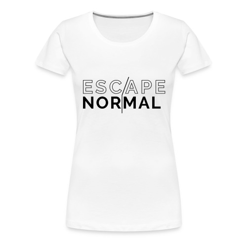 Escape Normal Contrast Mug - Cobalt Blue Handle - Women's Premium T-Shirt